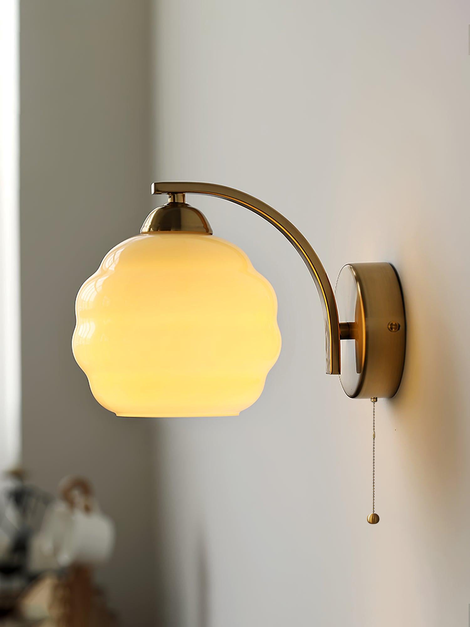 Jasenor Beauty Premium Nordic Art Glass Wall Lamp