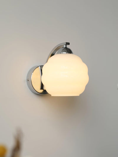 Eiraaine Wall Lamp Art Deco Glass Chrome