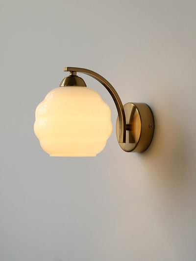 Eiraaine Wall Lamp Art Deco Glass Chrome