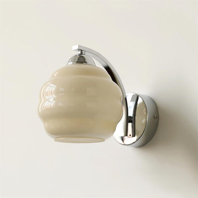 Eiraaine Wall Lamp Art Deco Glass Chrome
