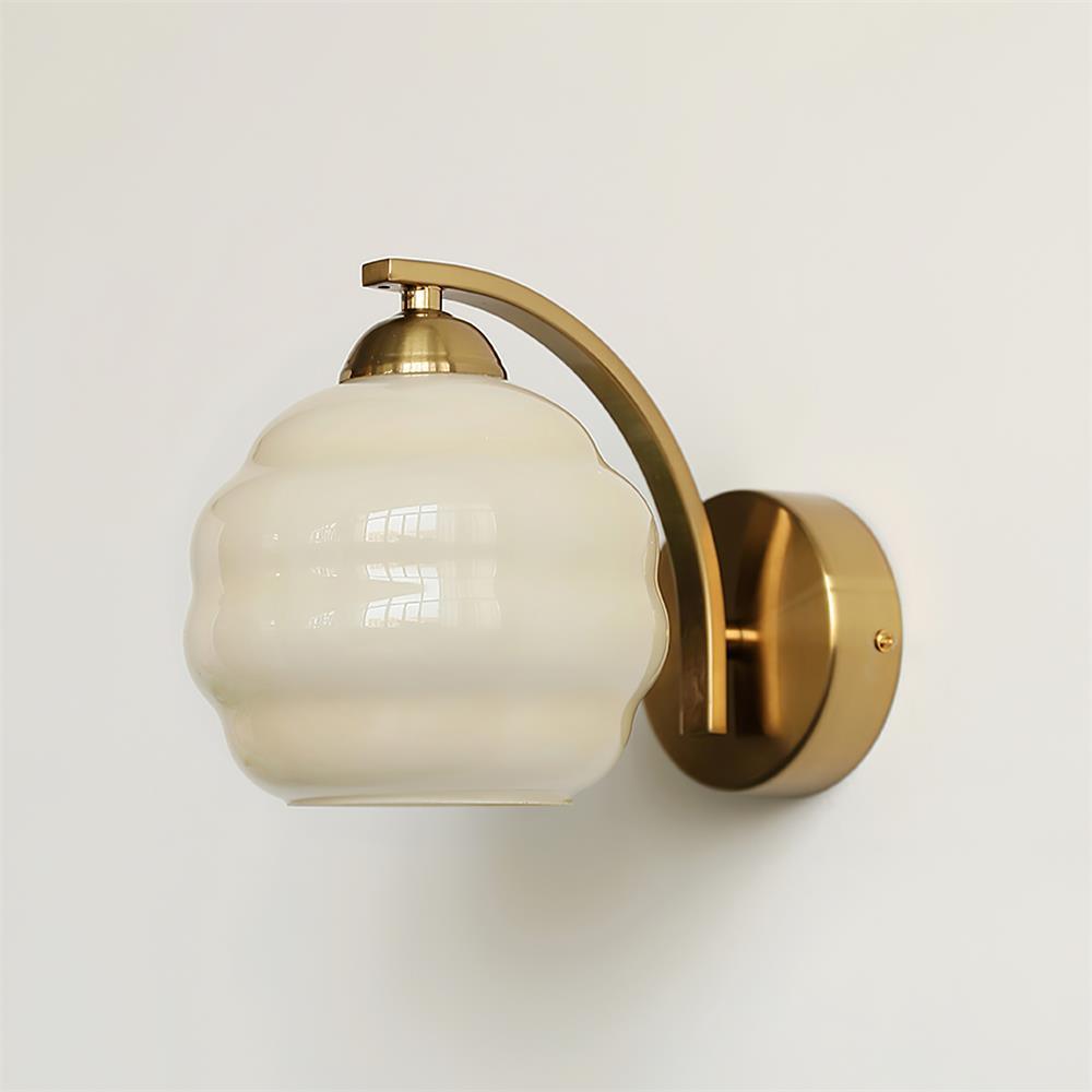 Eiraaine Wall Lamp Art Deco Glass Chrome