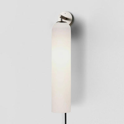Glass Cylinder Plug-In Wall Sconce
