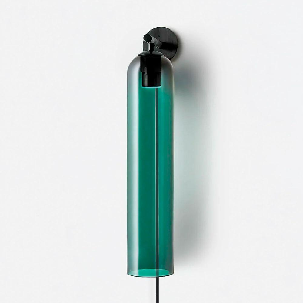 Glass Cylinder Plug-In Wall Sconce