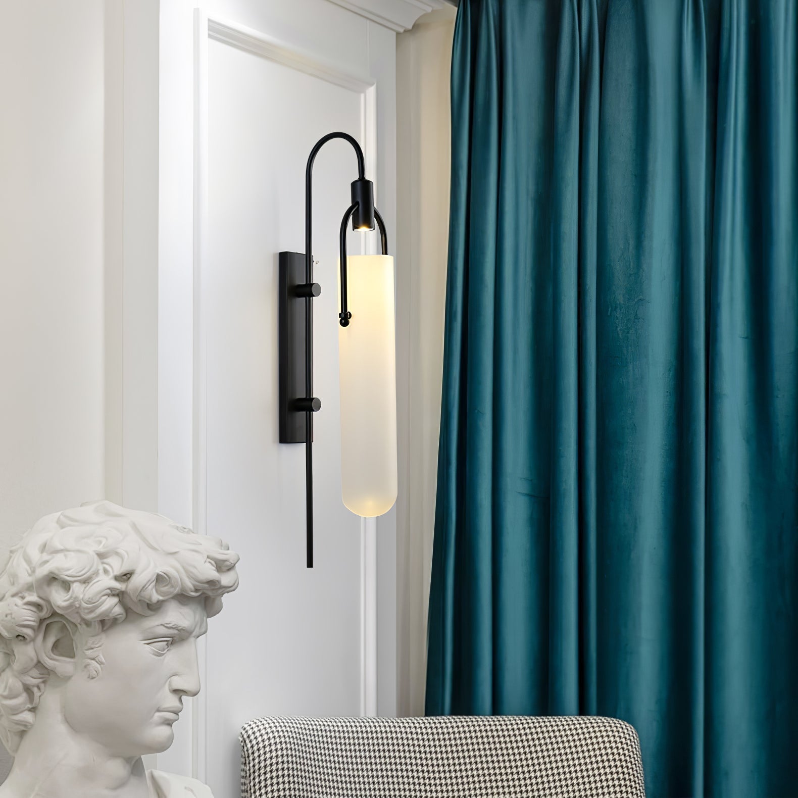 Liororaya Wall Lamp Arc Glass Modern