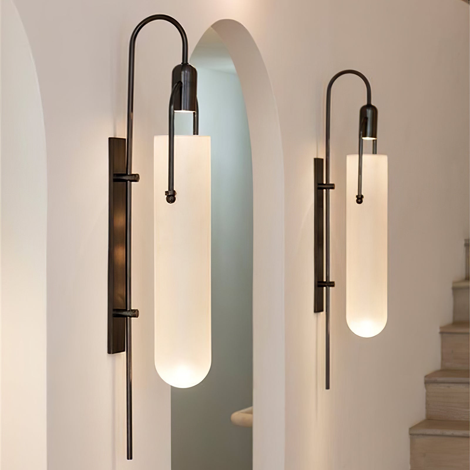 Liororaya Wall Lamp Arc Glass Modern