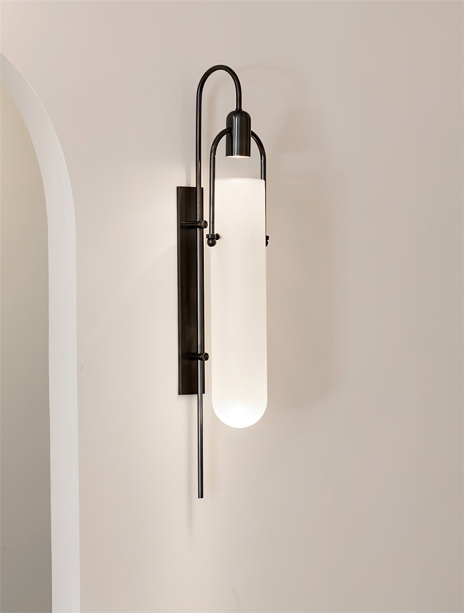 Liororaya Wall Lamp Arc Glass Modern
