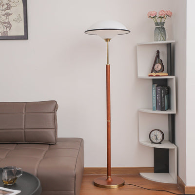 Astralis Wood Art Deco Floor Lamp