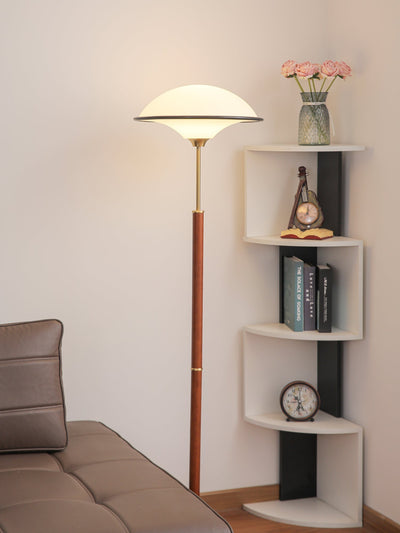 Astralis Wood Art Deco Floor Lamp