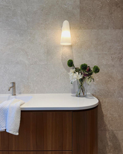 Velivira Conical Glass Wall Light