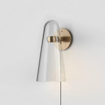 Velivira Conical Glass Wall Light