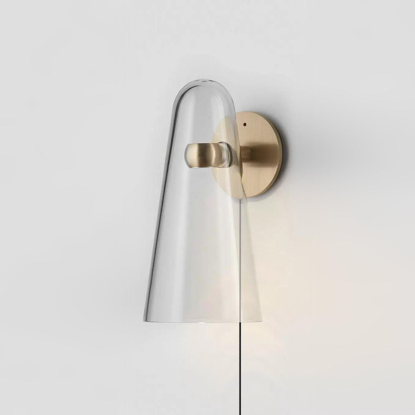 Velivira Conical Glass Wall Light