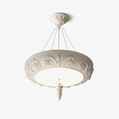 Rococo Plaster Pendant Chandelier