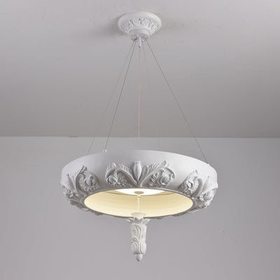 Rococo Plaster Pendant Chandelier