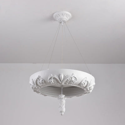 Rococo Plaster Pendant Chandelier
