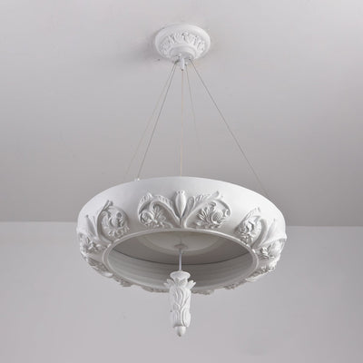 Rococo Plaster Pendant Chandelier