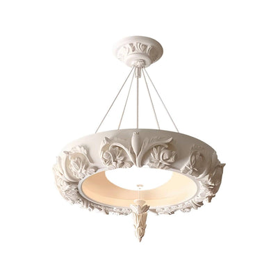 Rococo Plaster Pendant Chandelier