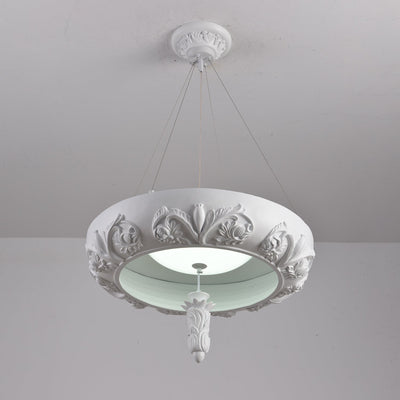 Rococo Plaster Pendant Chandelier