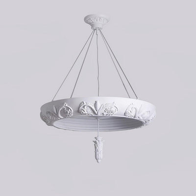 Rococo Plaster Pendant Chandelier