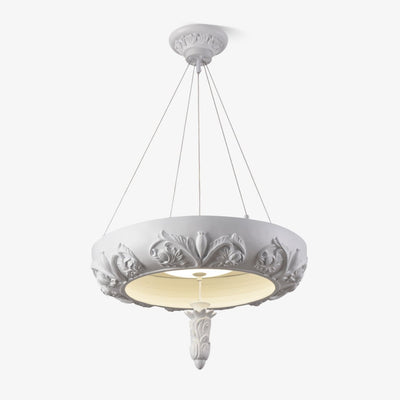 Rococo Plaster Pendant Chandelier