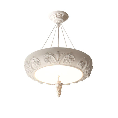 Rococo Plaster Pendant Chandelier