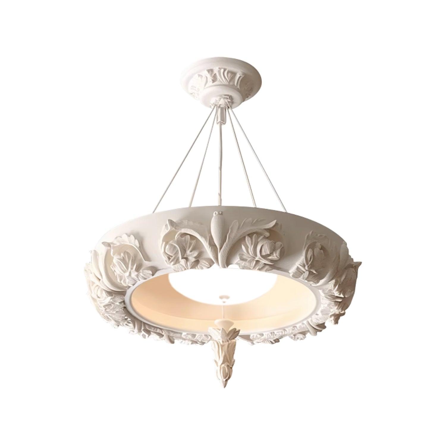 Rococo Plaster Pendant Chandelier