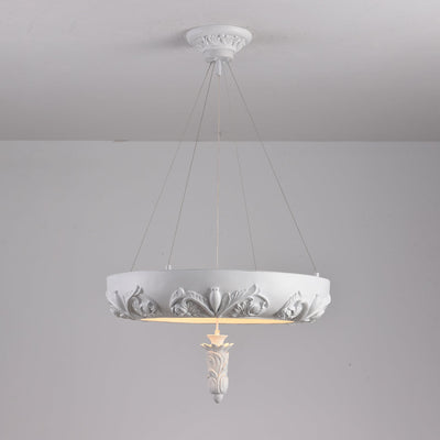 Rococo Plaster Pendant Chandelier