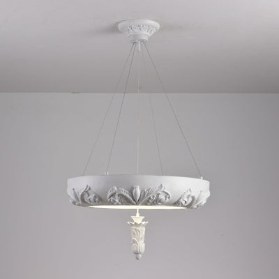 Rococo Plaster Pendant Chandelier