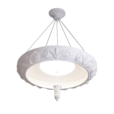 Rococo Plaster Pendant Chandelier