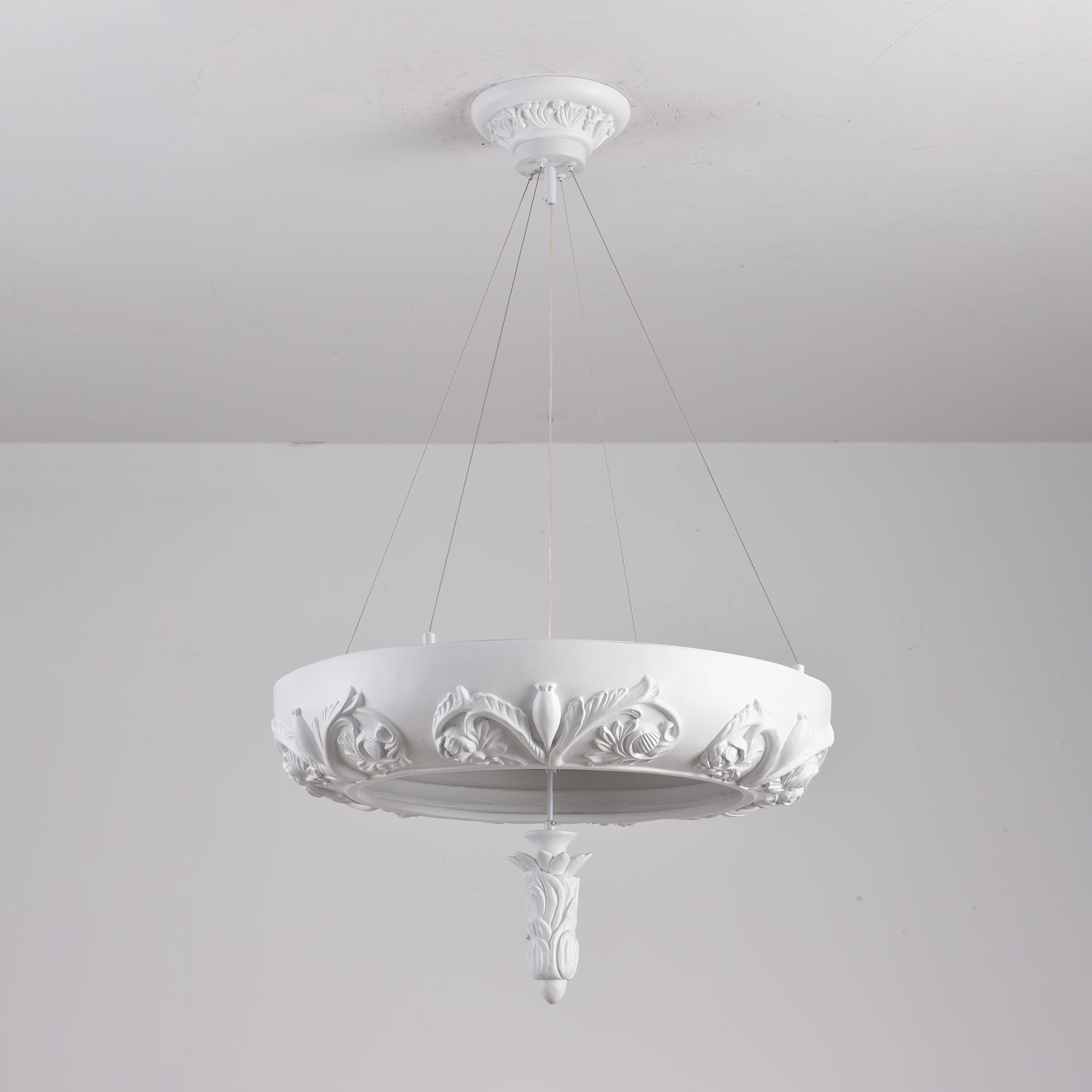 Rococo Plaster Pendant Chandelier