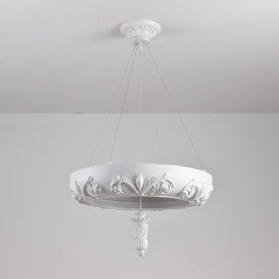 Rococo Plaster Pendant Chandelier
