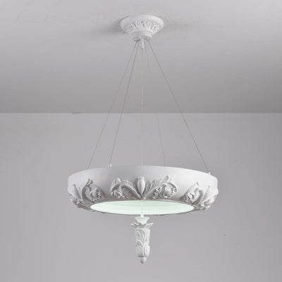 Rococo Plaster Pendant Chandelier