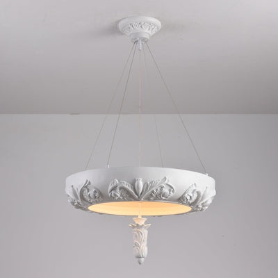 Rococo Plaster Pendant Chandelier
