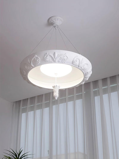 Rococo Plaster Pendant Chandelier