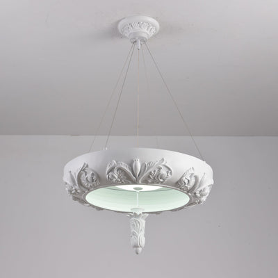 Rococo Plaster Pendant Chandelier