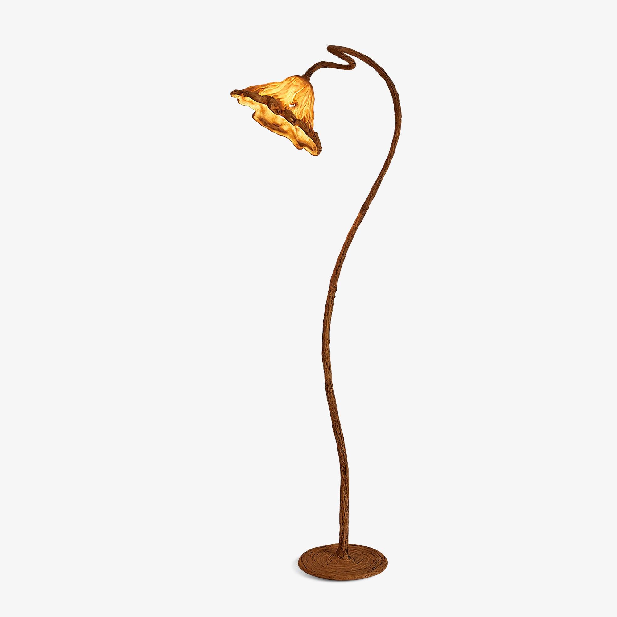 Ailo Natural Resin Floor Lamp
