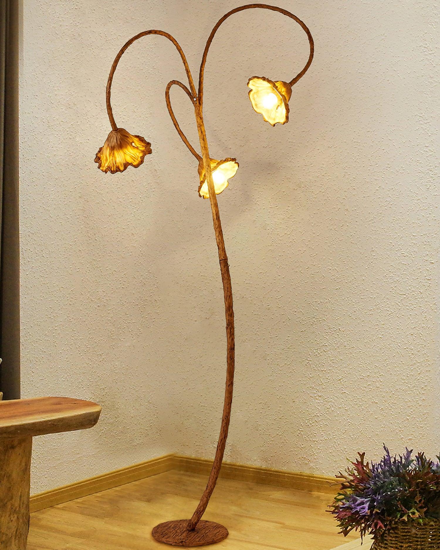 Ailo Natural Resin Floor Lamp