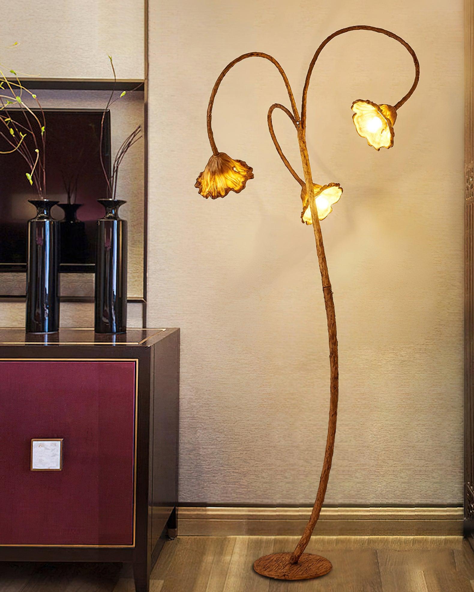 Ailo Natural Resin Floor Lamp