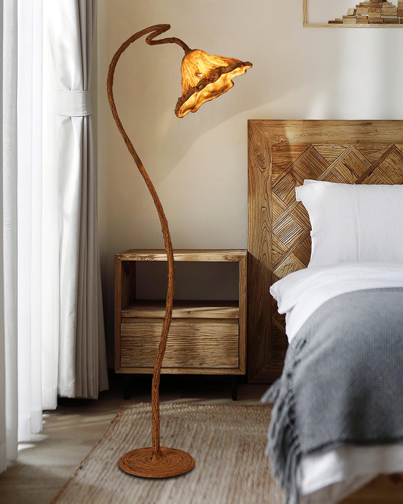 Ailo Natural Resin Floor Lamp