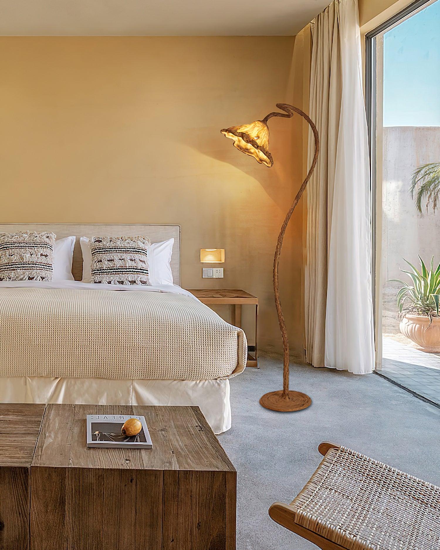 Ailo Natural Resin Floor Lamp