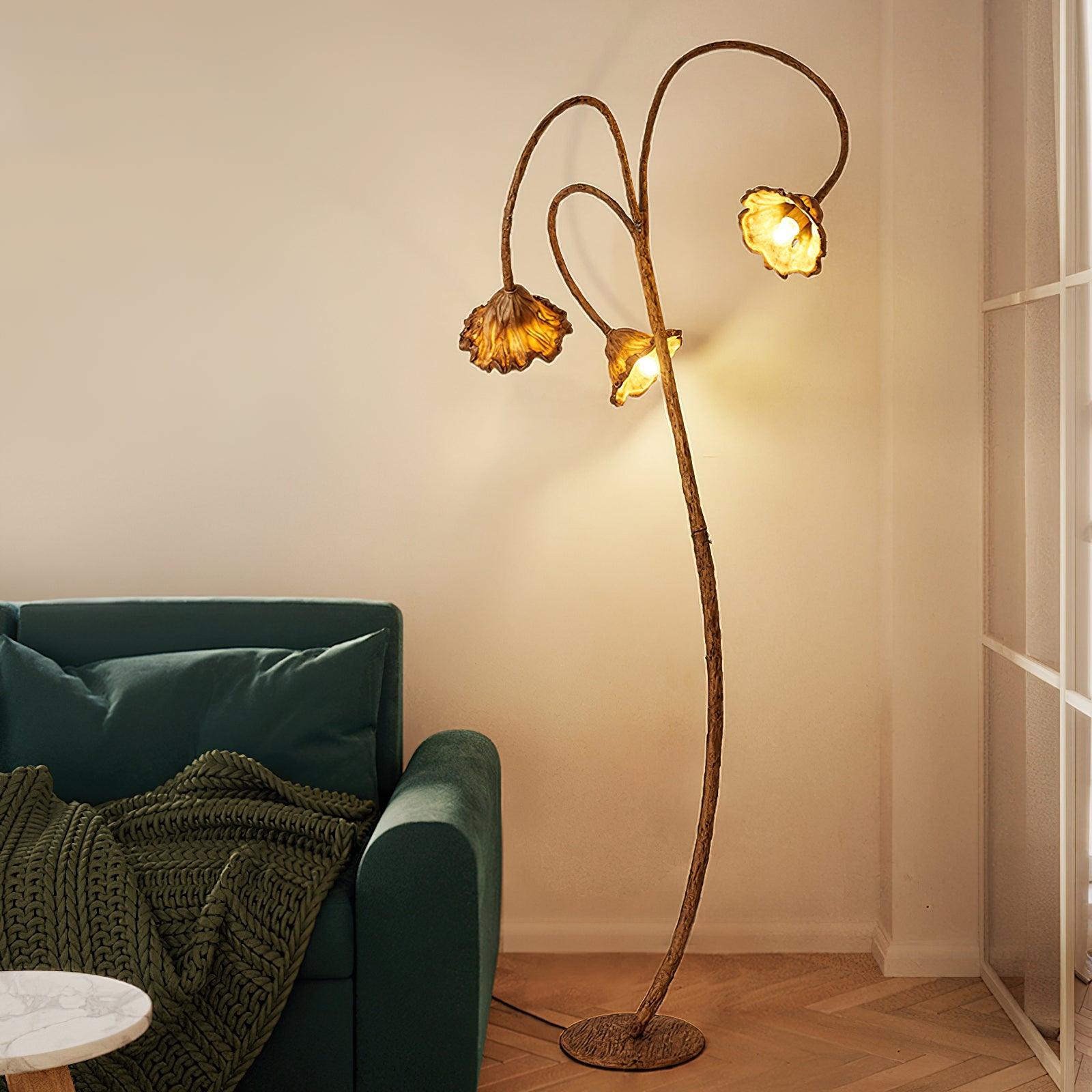 Ailo Natural Resin Floor Lamp