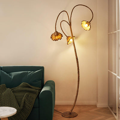 Ailo Natural Resin Floor Lamp