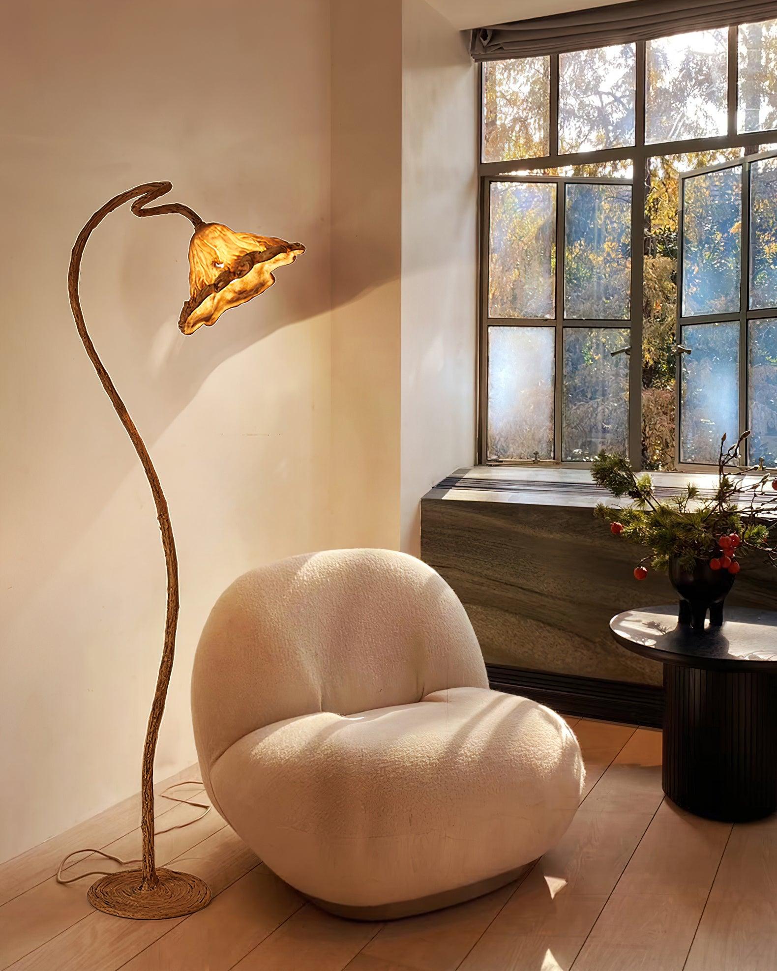 Ailo Natural Resin Floor Lamp