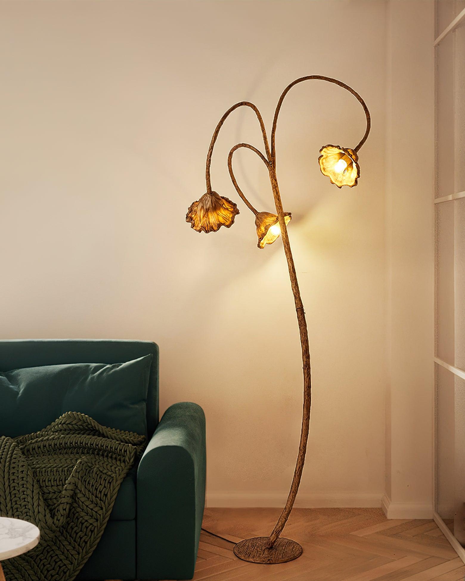Ailo Natural Resin Floor Lamp