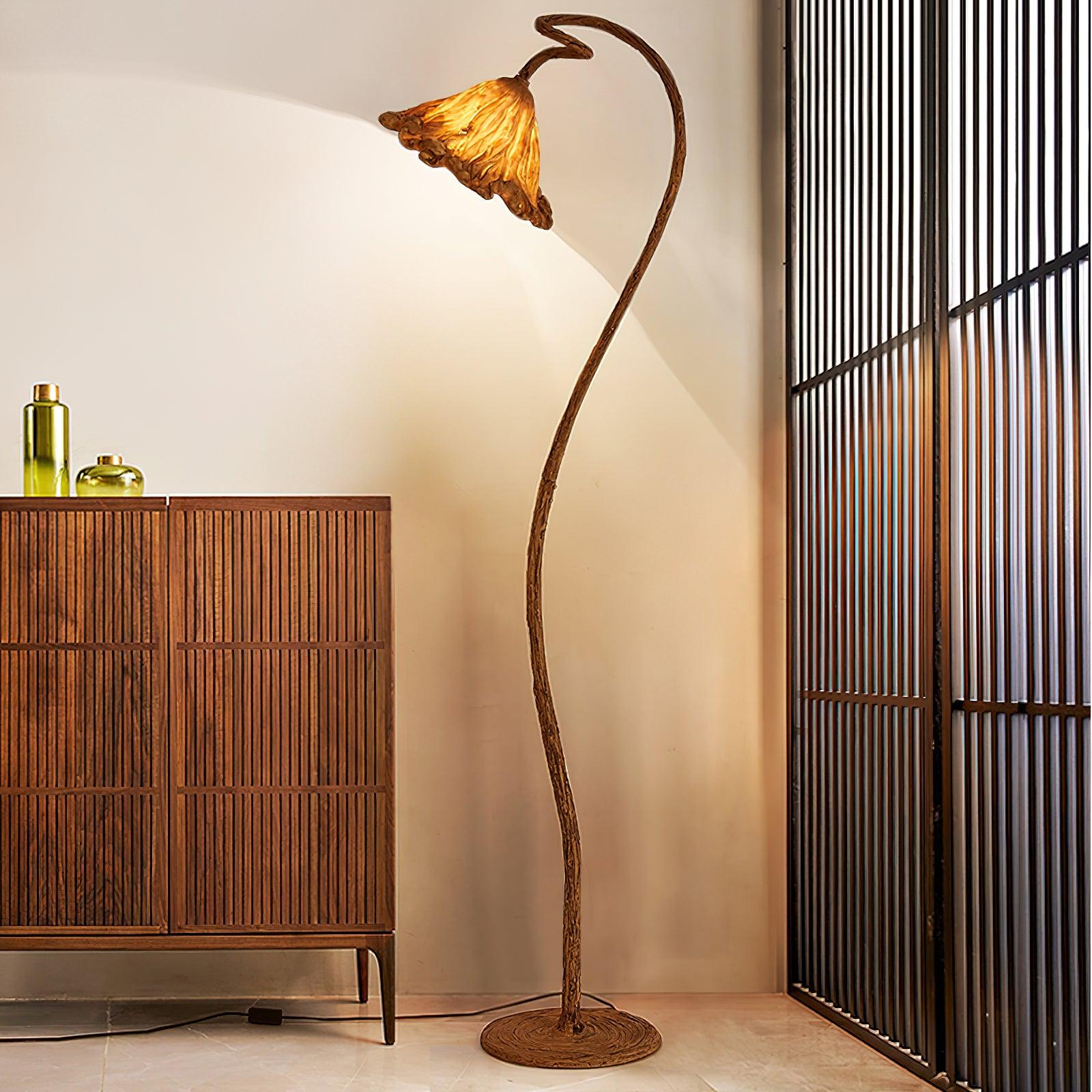 Ailo Natural Resin Floor Lamp