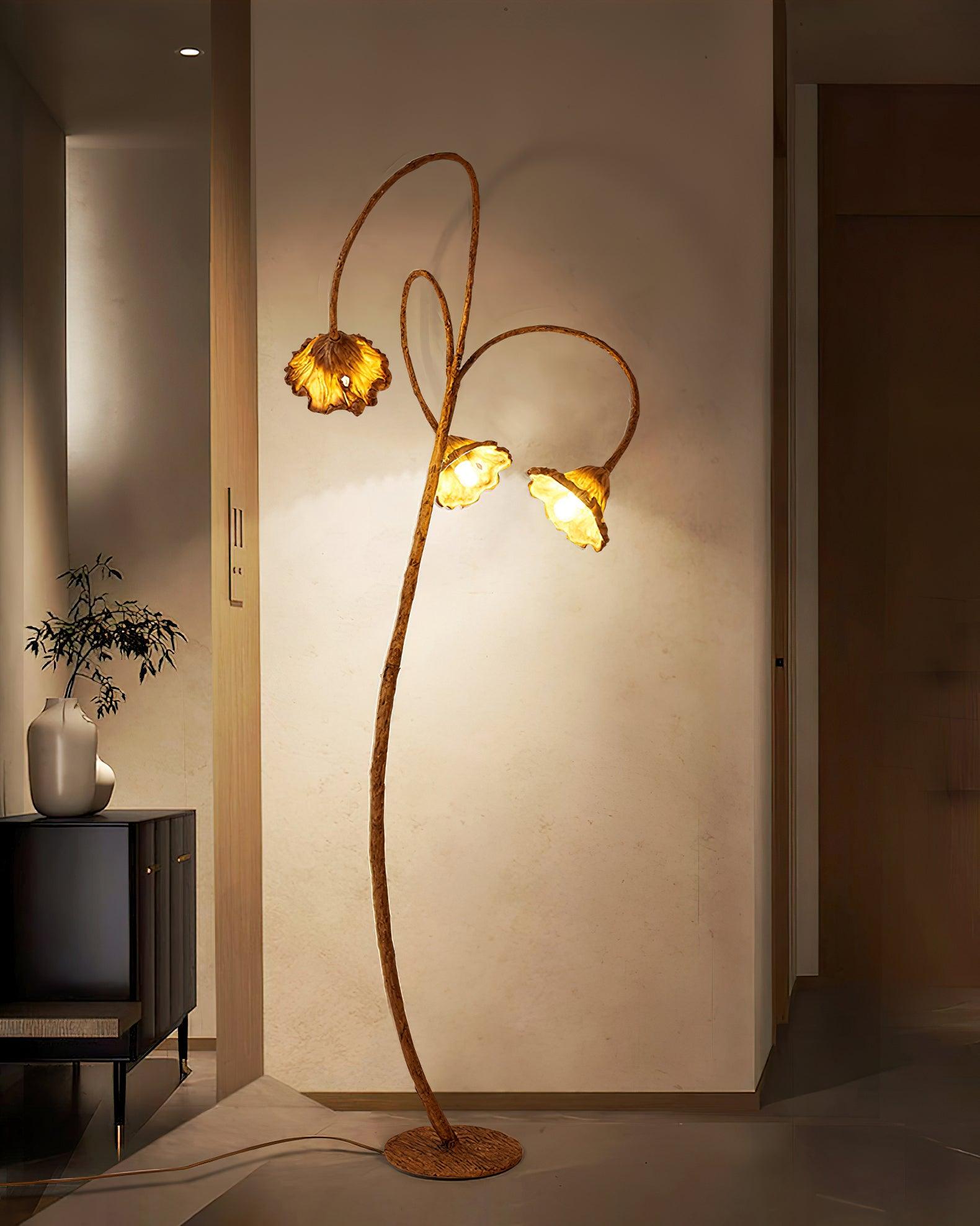 Ailo Natural Resin Floor Lamp