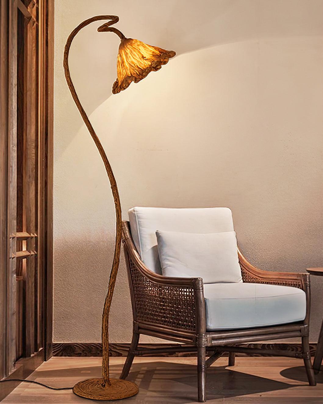 Ailo Natural Resin Floor Lamp