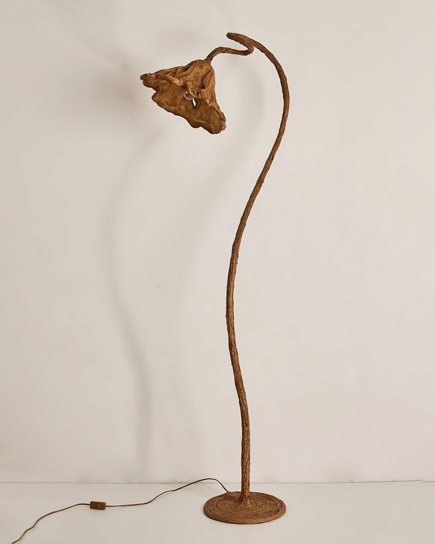 Ailo Natural Resin Floor Lamp