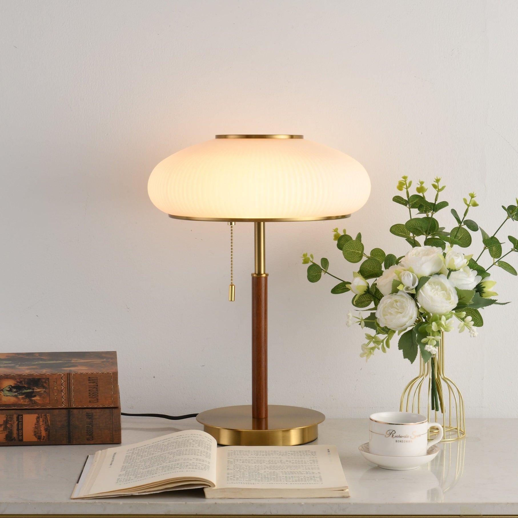Dex Modern Glass Table Lamp