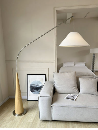 Uriah Minimalist Fabric Floor Lamp