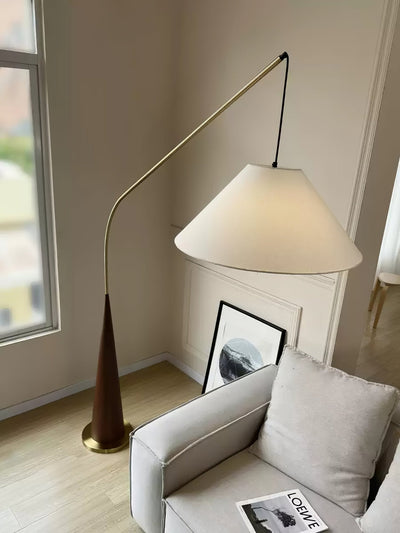 Uriah Minimalist Fabric Floor Lamp
